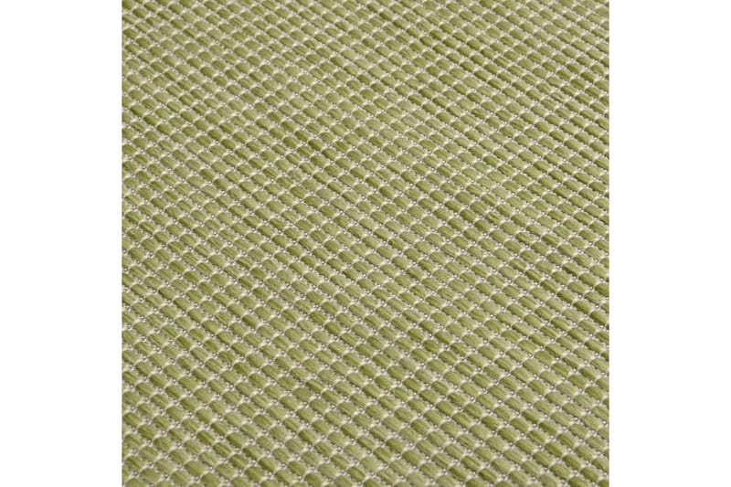 Utendørs flatvevd teppe 80x150 cm grønn - grønn - Utendørstepper