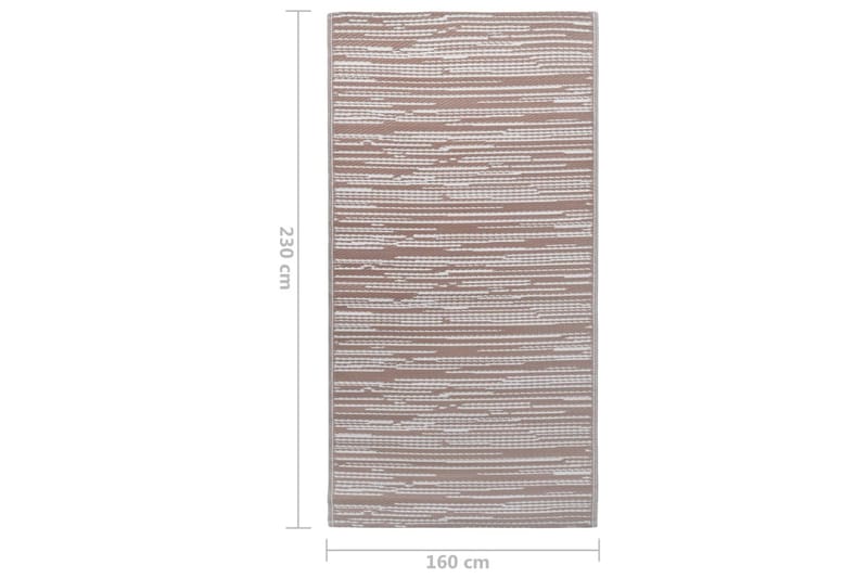 Uteteppe brun 160x230 cm PP - Tekstiler - Tepper & Matter - Utendørstepper