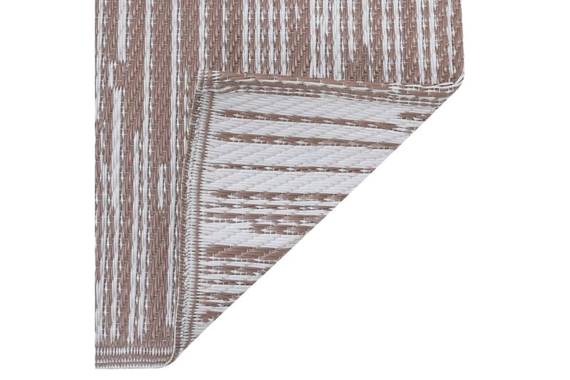 Uteteppe brun 80x150 cm PP - Utendørstepper