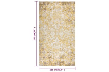 Uteteppe flatvevd 115x170 cm gul - Gul - Tekstiler - Tepper & Matter - Utendørstepper