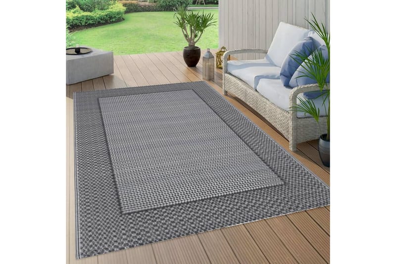 Uteteppe grå 160x230 cm PP - Tekstiler - Tepper & Matter - Utendørstepper