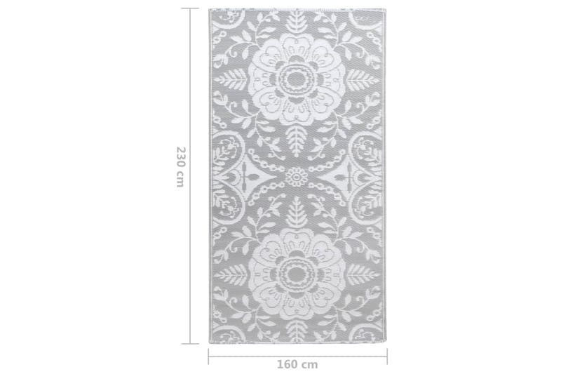 Uteteppe lysegrå 160x230 cm PP - Tekstiler - Tepper & Matter - Utendørstepper