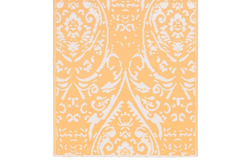 Uteteppe oransje og hvit 120x180 cm PP - Utendørstepper