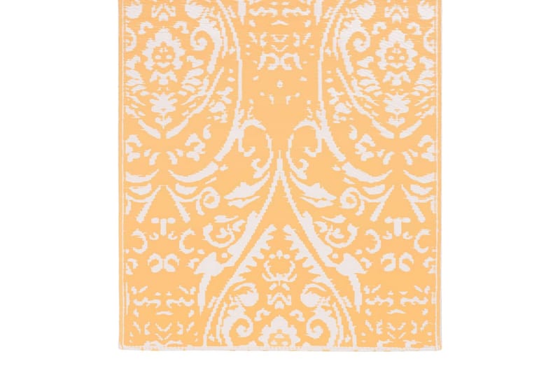 Uteteppe oransje og hvit 160x230 cm PP - Tekstiler - Tepper & Matter - Utendørstepper