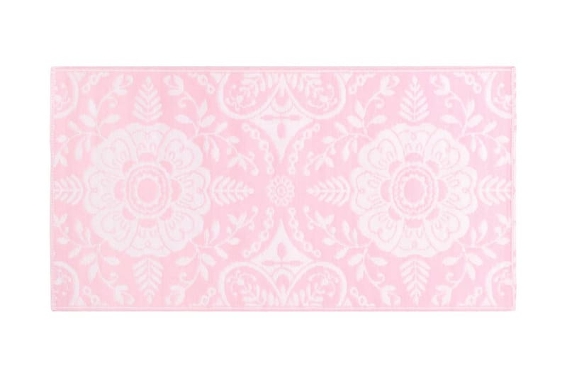 Uteteppe rosa 80x150 cm PP - Utendørstepper