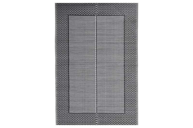 Uteteppe svart 140x200 cm PP - Svart - Tekstiler - Tepper & Matter - Utendørstepper