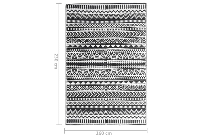 Uteteppe svart 160x230 cm PP - Svart - Tekstiler - Tepper & Matter - Utendørstepper