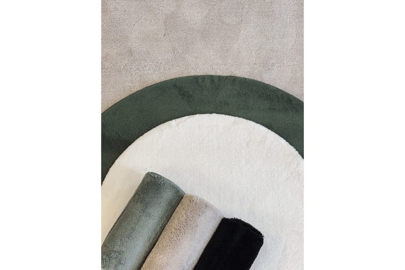 Vaskbart teppe Soft Rund - 120x120 cm, Melert lin - Tekstiler - Tepper & Matter - Utendørstepper - Plasttepper