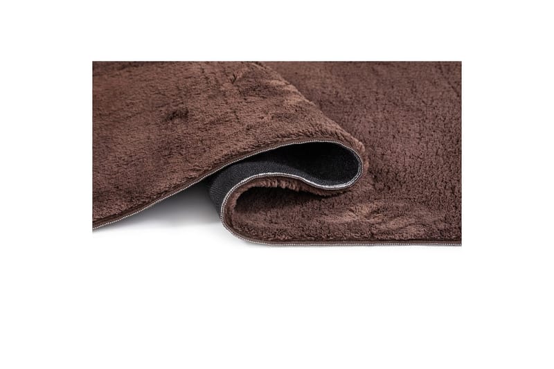 Vaskbart teppe Soft Rund - 240x240 cm, Sjokolade - Tekstiler - Tepper & Matter - Utendørstepper - Plasttepper
