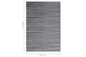 Uteteppe antrasitt 140x200 cm PP - Antrasittgrå - Tekstiler - Tepper & Matter - Utendørstepper