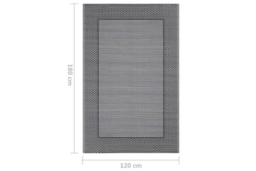 Uteteppe grå 120x180 cm PP - Tekstiler - Tepper & Matter - Utendørstepper