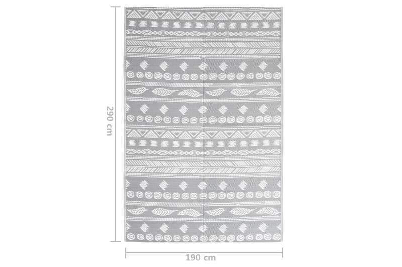 Uteteppe grå 190x290 cm PP - Grå - Tekstiler - Tepper & Matter - Utendørstepper