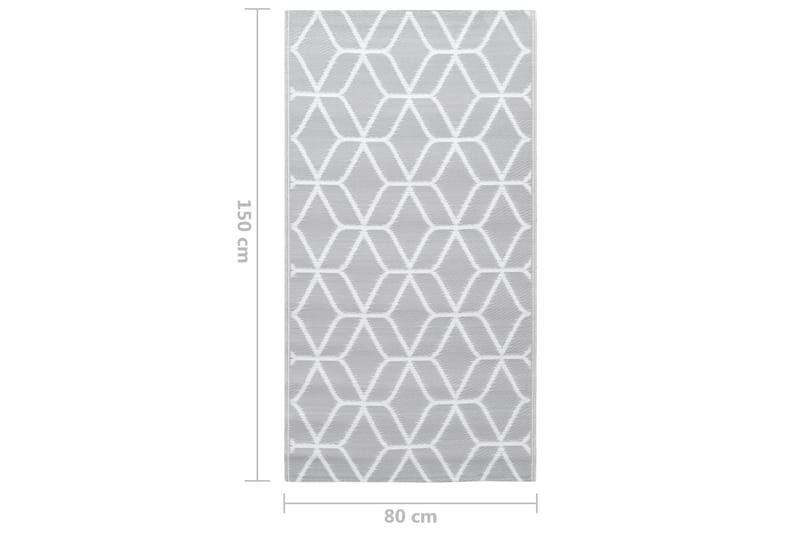 Uteteppe grå 80x150 cm PP - Tekstiler - Tepper & Matter - Utendørstepper