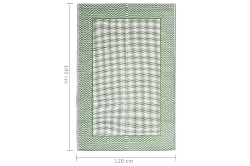 Uteteppe grønn 120x180 cm PP - grønn - Utendørstepper