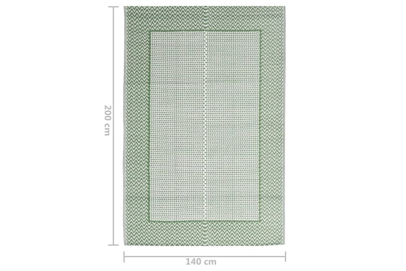Uteteppe grønn 140x200 cm PP - grønn - Utendørstepper