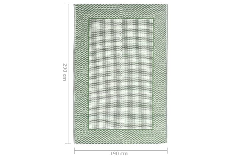Uteteppe grønn 190x290 cm PP - grønn - Utendørstepper