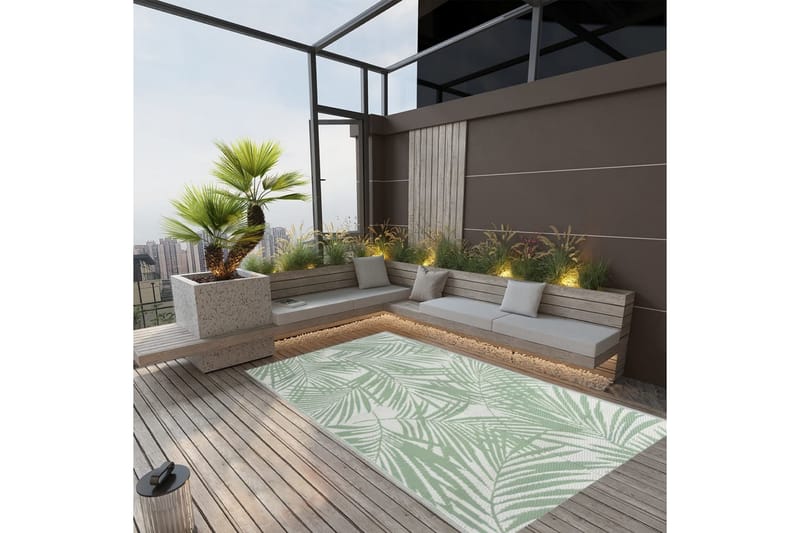 Uteteppe grønt 120x180 cm PP - grønn - Tekstiler - Tepper & Matter - Utendørstepper