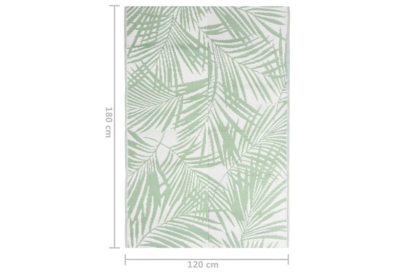 Uteteppe grønt 120x180 cm PP - grønn - Tekstiler - Tepper & Matter - Utendørstepper
