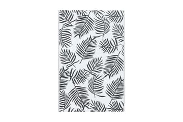 Uteteppe hvit og svart 80x150 cm PP - Tekstiler - Tepper & Matter - Utendørstepper