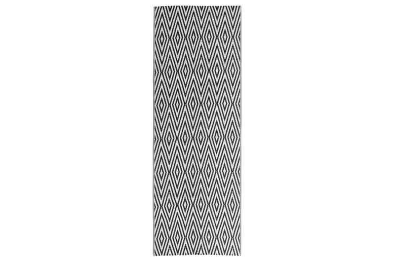 Uteteppe svart 80x250 cm PP - Svart - Tekstiler - Tepper & Matter - Utendørstepper