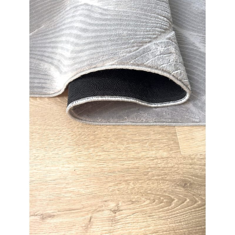 Vaskbart teppe Castello Wave - Grå - Tekstiler - Tepper & Matter - Flatvevde tepper