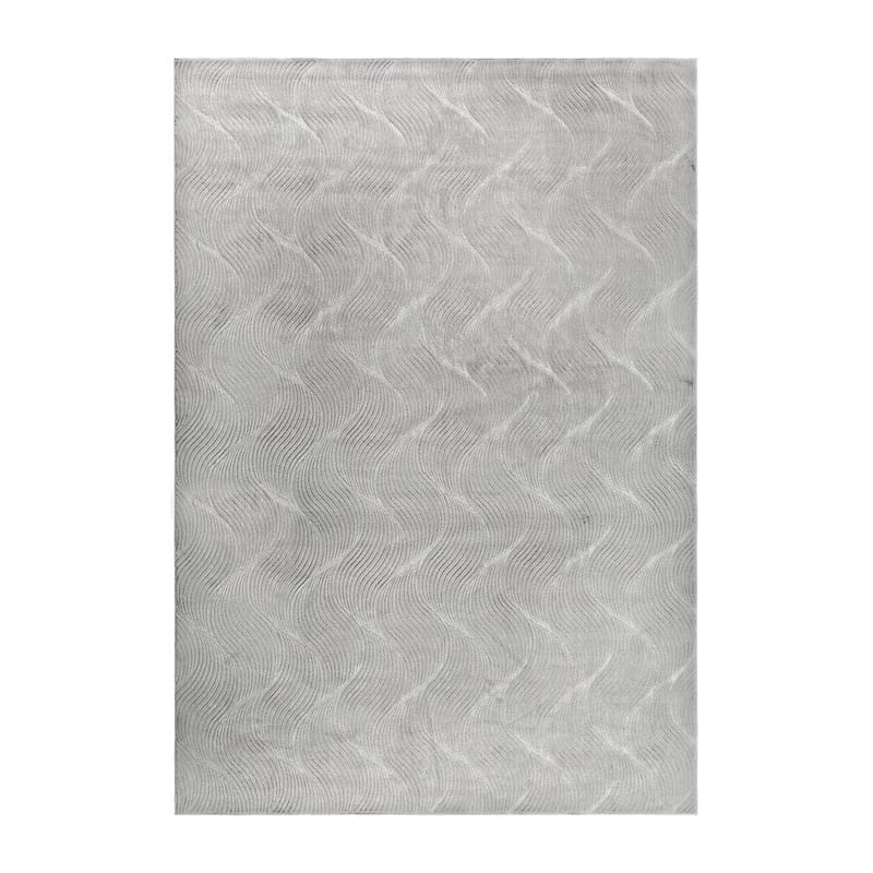 Vaskbart teppe Castello Wave - Grå - Tekstiler - Tepper & Matter - Flatvevde tepper