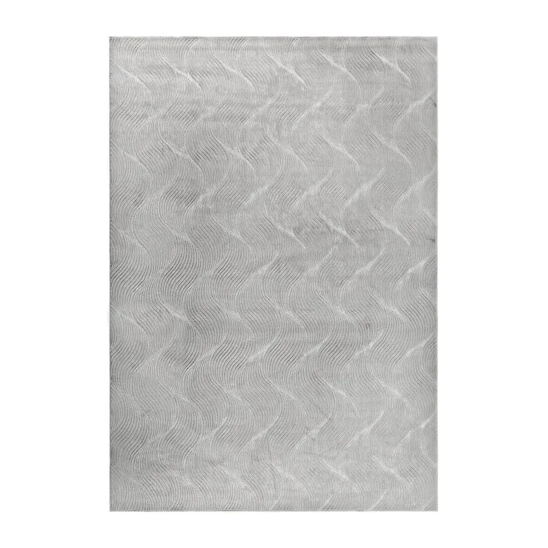 Vaskbart teppe Castello Wave, Grå