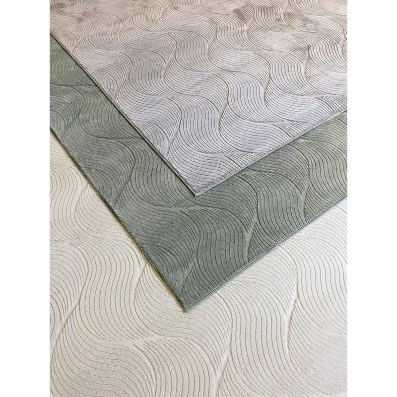 Vaskbart teppe Castello Wave - Grønn - Tekstiler - Tepper & Matter - Flatvevde tepper