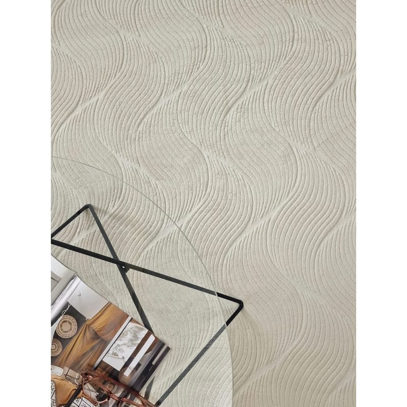 Vaskbart teppe Castello Wave - Natur - Tekstiler - Tepper & Matter - Flatvevde tepper
