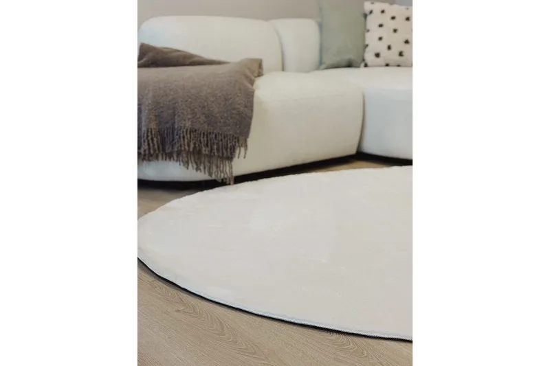 Vaskbart teppe Soft Shape - 160x230 cm, Hvit - Tekstiler - Tepper & Matter - Flatvevde tepper