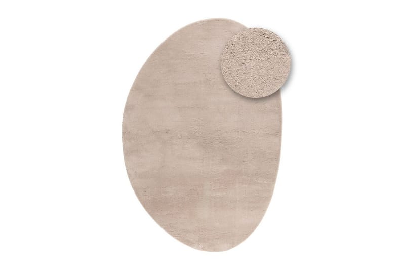 Vaskbart teppe Soft Shape - 200x290 cm, Greige - Tekstiler - Tepper & Matter - Flatvevde tepper