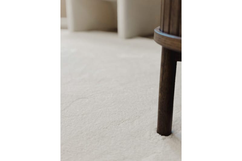 Vaskbart teppe Soft Shape - 200x290 cm, Hvit - Tekstiler - Tepper & Matter - Flatvevde tepper