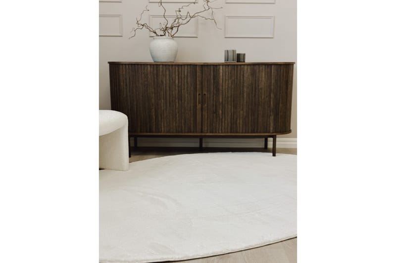 Vaskbart teppe Soft Shape - 200x290 cm, Hvit - Tekstiler - Tepper & Matter - Flatvevde tepper