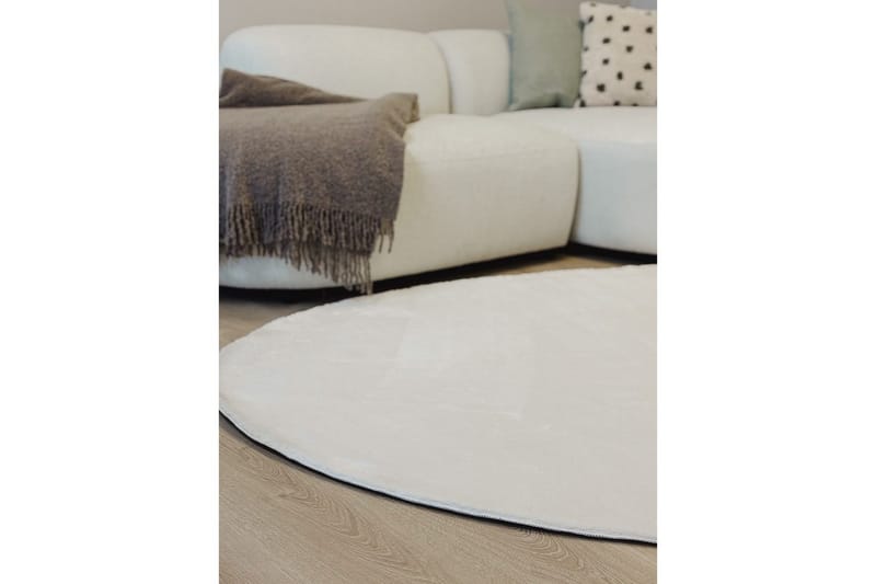 Vaskbart teppe Soft Shape - 200x290 cm, Hvit - Tekstiler - Tepper & Matter - Flatvevde tepper