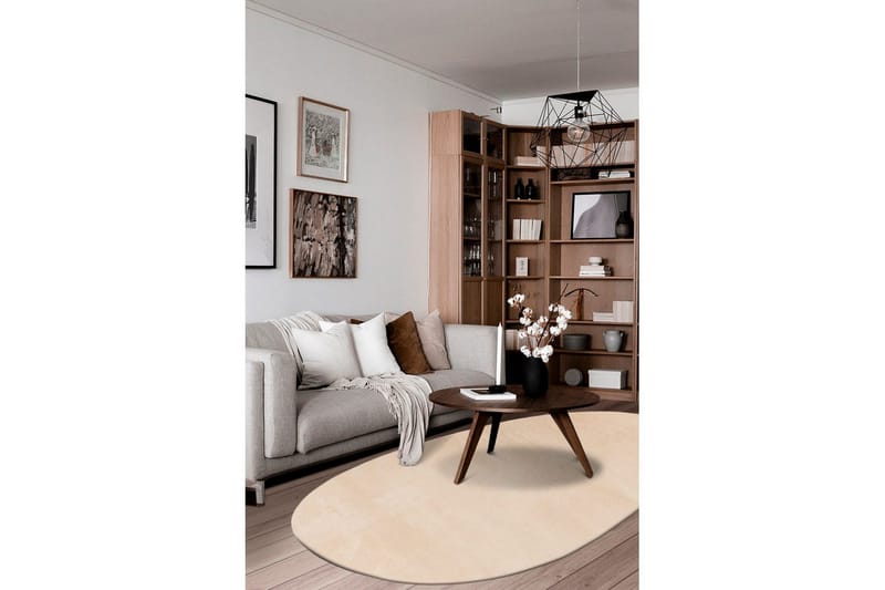 Vaskbart teppe Soft Shape - 200x290 cm, Natur - Tekstiler - Tepper & Matter - Flatvevde tepper