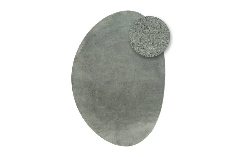 Vaskbart teppe Soft Shape - 240x340 cm, Grønn - Tekstiler - Tepper & Matter - Flatvevde tepper