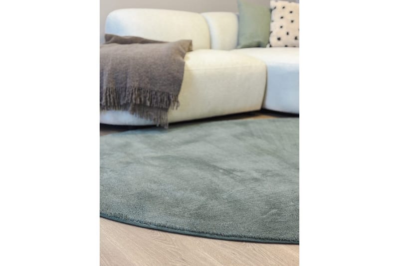 Vaskbart teppe Soft Shape - 240x340 cm, Grønn - Tekstiler - Tepper & Matter - Flatvevde tepper