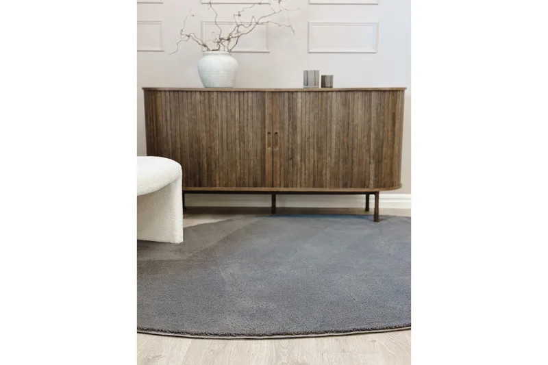 Vaskbart teppe Soft Shape - 240x340 cm, Grafitt - Tekstiler - Tepper & Matter - Flatvevde tepper