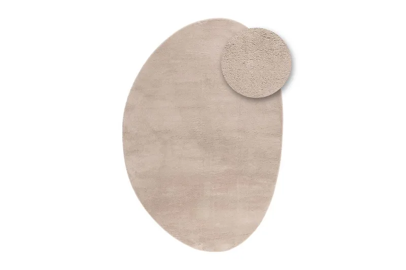 Vaskbart teppe Soft Shape - 240x340 cm, Greige - Tekstiler - Tepper & Matter - Flatvevde tepper