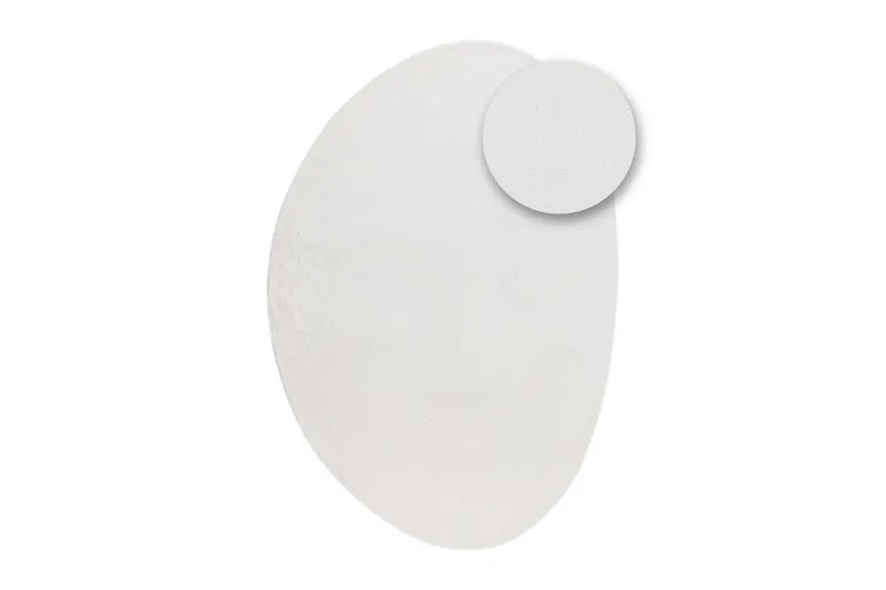 Vaskbart teppe Soft Shape - 240x340 cm, Hvit - Tekstiler - Tepper & Matter - Flatvevde tepper