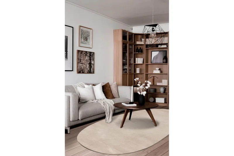 Vaskbart teppe Soft Shape - 240x340 cm, Melert lin - Tekstiler - Tepper & Matter - Flatvevde tepper