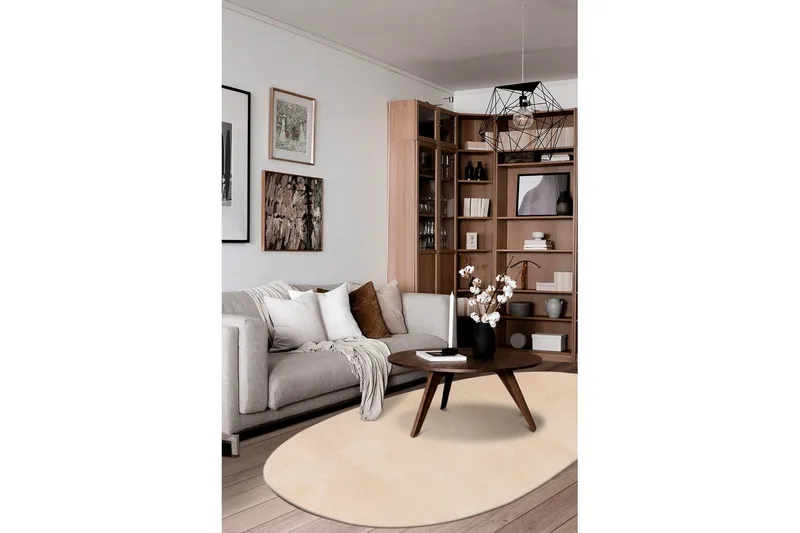 Vaskbart teppe Soft Shape - 240x340 cm, Natur - Tekstiler - Tepper & Matter - Flatvevde tepper