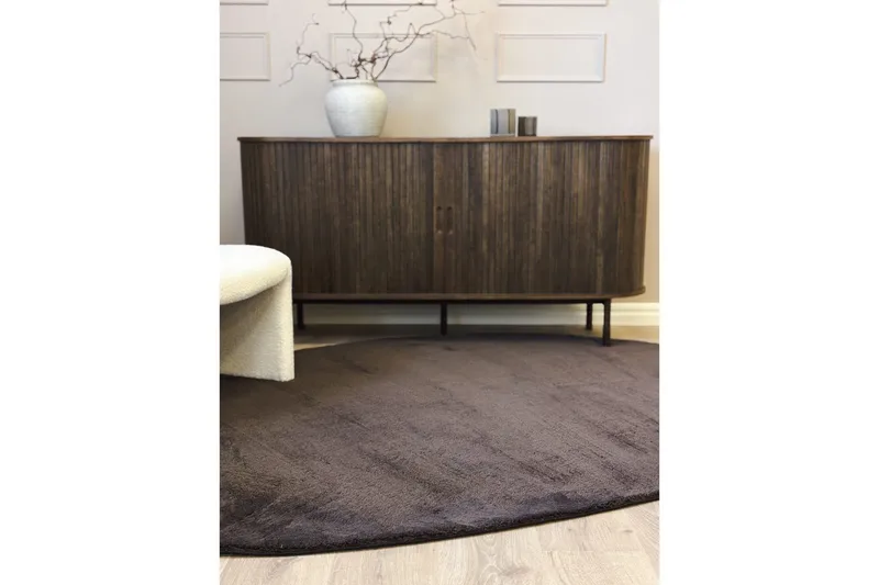 Vaskbart teppe Soft Shape - 240x340 cm, Sjokolade - Tekstiler - Tepper & Matter - Flatvevde tepper