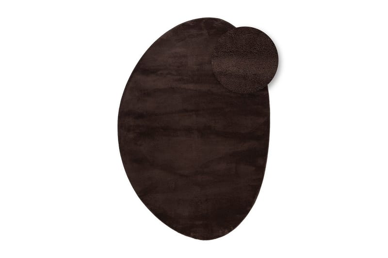Vaskbart teppe Soft Shape - 240x340 cm, Sjokolade - Tekstiler - Tepper & Matter - Flatvevde tepper
