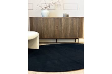 Vaskbart teppe Soft Shape - 240x340 cm, Svart - Tekstiler - Tepper & Matter - Flatvevde tepper