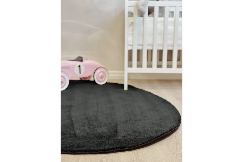 Vaskbart teppe Soft Shape - 240x340 cm, Svart - Tekstiler - Tepper & Matter - Flatvevde tepper