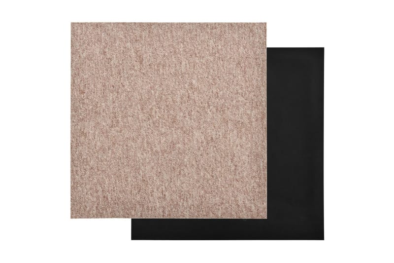 Teppefliser gulv 20 stk 5 m² 50x50 cm beige - Tekstiler - Tepper & Matter - Vegg til vegg tepper