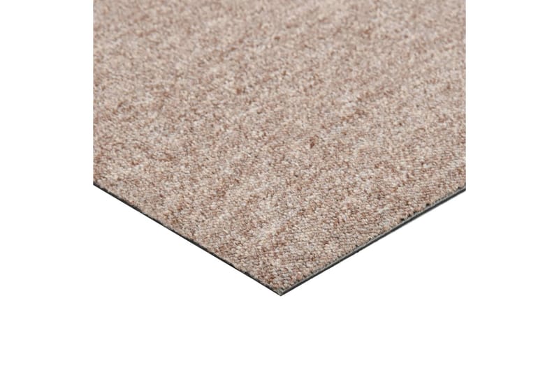 Teppefliser gulv 20 stk 5 m² 50x50 cm beige - Tekstiler - Tepper & Matter - Vegg til vegg tepper