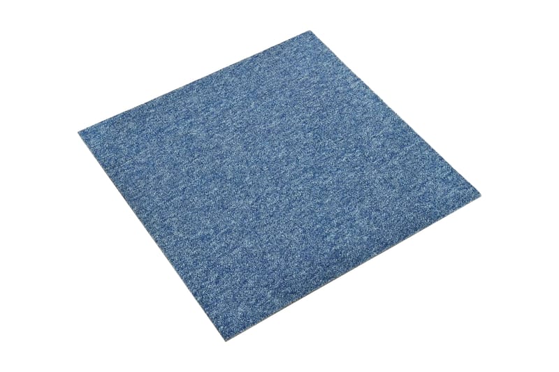 Teppefliser gulv 20 stk 5 m² 50x50 cm blå - Tekstiler - Tepper & Matter - Vegg til vegg tepper