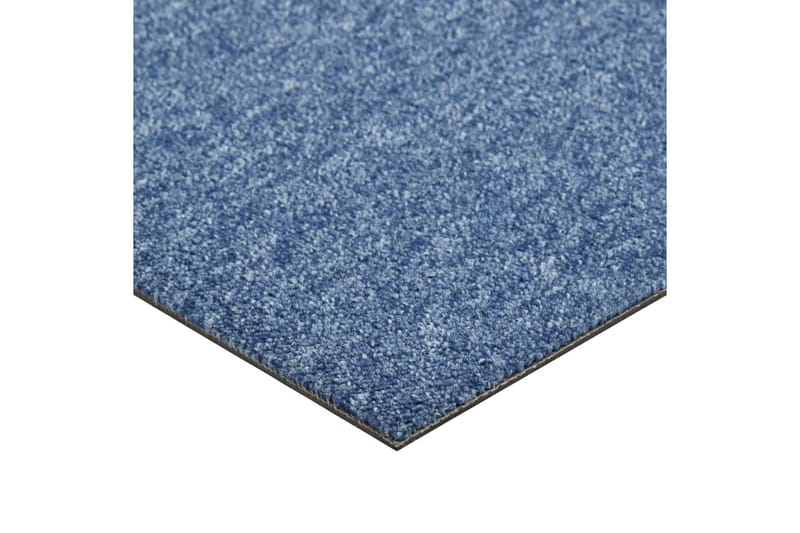 Teppefliser gulv 20 stk 5 m² 50x50 cm blå - Vegg til vegg tepper